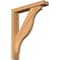 Ekena Millwork Funston Block Smooth Bracket w/ Offset Brace, Western Red Cedar, 3 1/2"W x 18"D x 22"H BKT0402X18X22FST05SWR - alternate 1